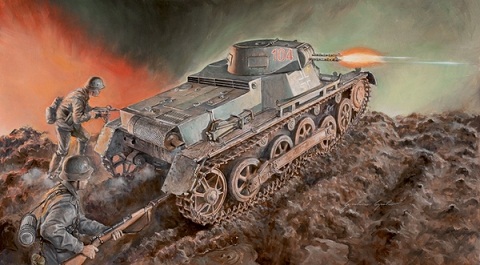 6523 Italeri Немецкий танк Pz.Kpfw. I Ausf. B 1/35