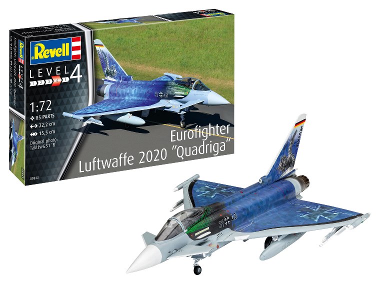 03843 Revell Истребитель Eurofighter "Luftwaffe 2020 Quadriga"