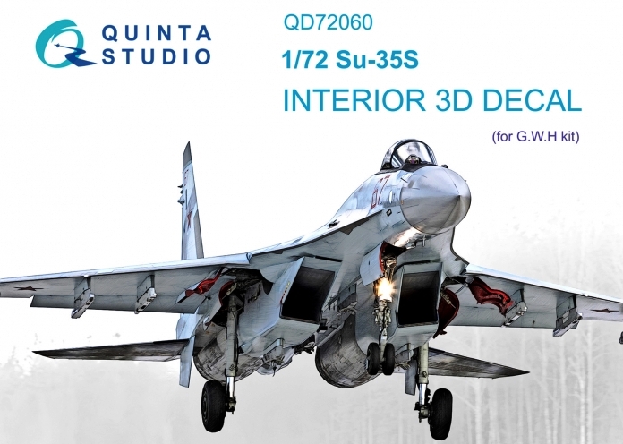 QD72060 Quinta 3D Декаль интерьера кабины для Су-35С (G.W.H)) 1/72