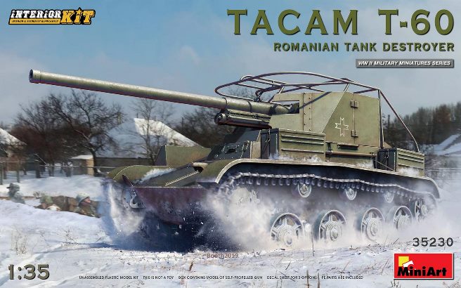 35230 MiniArt Румынская САУ Tacam Т-60 с интерьером Масштаб 1/35