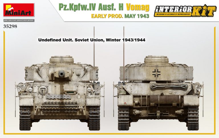 35298 MiniArt Танк Pz.Kpfw.IV Ausf. H Vomag, ранняя версия (Май 1943, с интерьером) 1/35