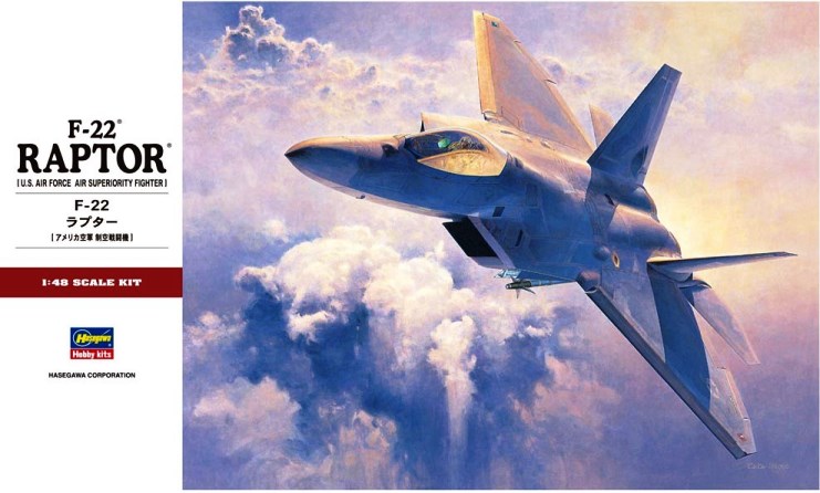 07245К Hasegawa Американский истребитель F-22 Raptor с дополнениями 1/48