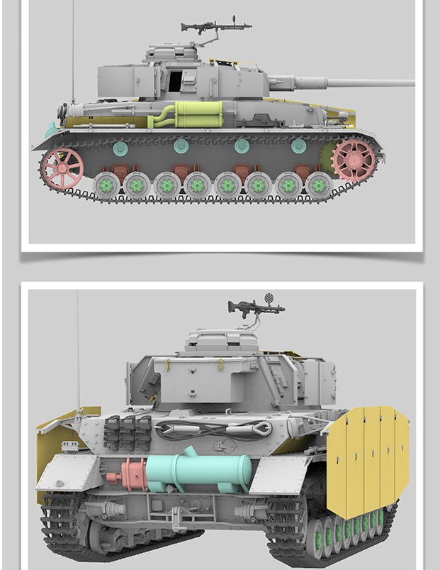 5046 RFM Танк Pz.Kpfw.IV Ausf.H (ранняя версия, рабочие траки) 1/35