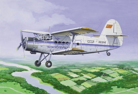  Сборная модель 14443 Восточный Экспресс Пассажирский самолет АН-2 