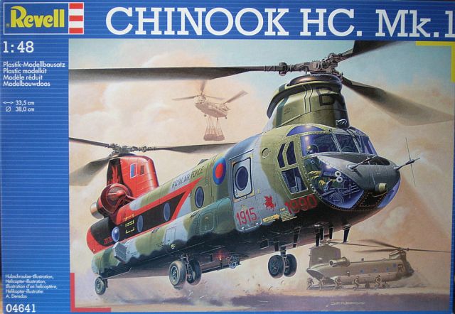 Сборная модель 04641 Revell Вертолет Chinook HC-1 (British Army) 1/48
