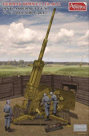 35A024 Amusing Hobby German 88mm Flak41 Масштаб 1/35