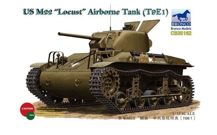 CB35162 Bronco Models Американский десантный танк US M22 (T9E1)"Locust" 1/35