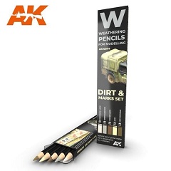 AK10044 AK Interactive Набор карандашей для эффектов DIRT: Marks set