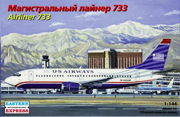 144129 Восточный Экспресс Авиалайнер 737-300 US Airways 1/144