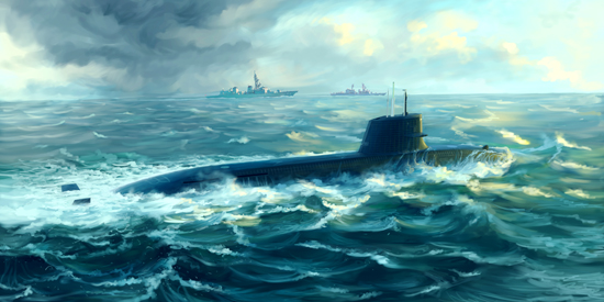 05911 Trumpeter Японская подводная лодка класса Soryu Масштаб 1/144