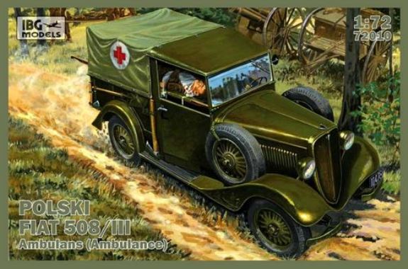 72010 IBG Models Polski Fiat 508/III ambulans (ambulance) 1/72