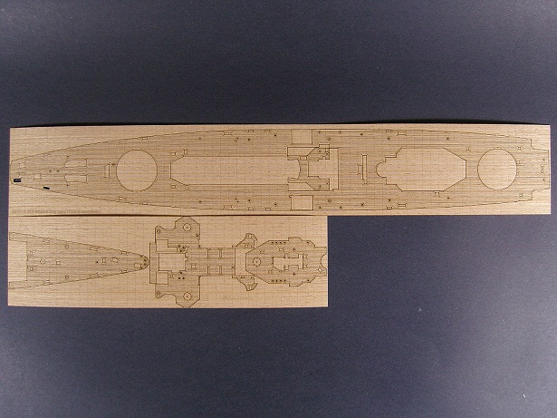 AW10078 Artwox Model Деревянная палуба для DKM Admiral Graf Spee (Trumpeter 05316) Масштаб 1/350