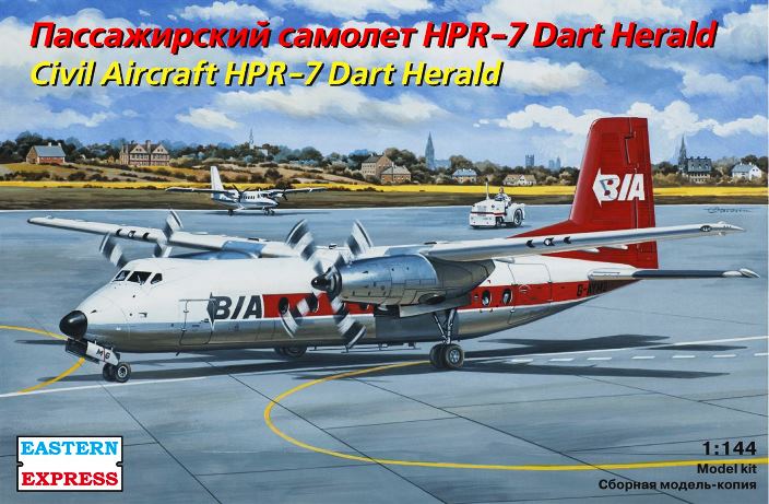 144125 Восточный Экспресс Пассажирский самолёт HPR-7 Dart Herald 1/144