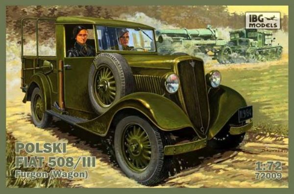 72009 IBG Models Polski Fiat 508/III furgon (wagon) 1/72