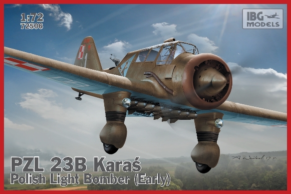 Сборная модель 72506 IBG Models Самолет PZL 23B KARAS Polish Light Bomber Early 