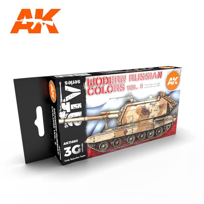 AK11663 AK Interactive Набор красок 3G камуфляж российской современной БТТ №2 ( 6 красок)