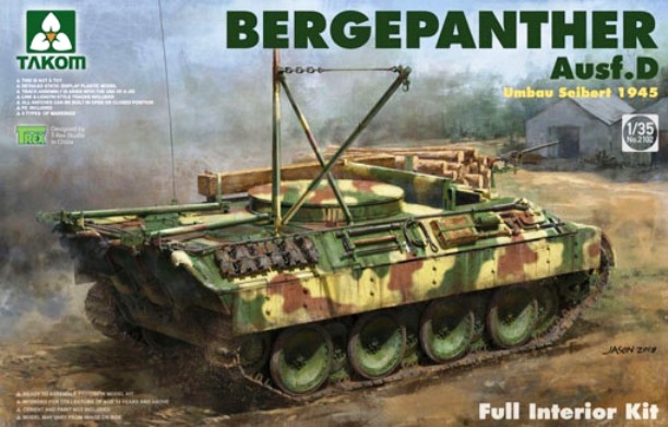 2102 Takom Bergepanther Ausf.D (Umbau Seibert 1945) 1/35
