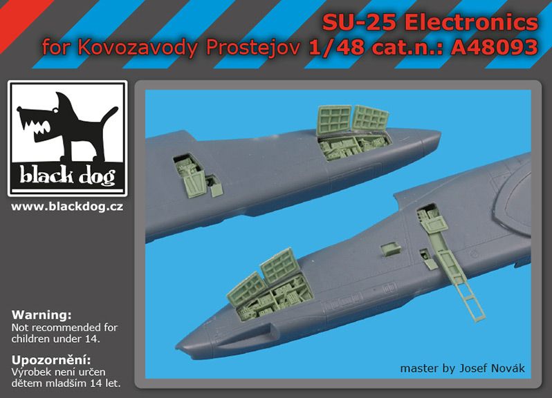 A48093 Black Dog Набор аксессуаров из смолы для SU -25 electronics 1/48