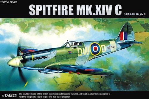  Сборная модель 12484 Academy Самолет Spitfire Mk.XIVC 