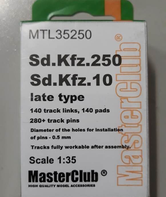 MTL35250 MasterClub Металлические траки для Sd.Kfz 250 1/35