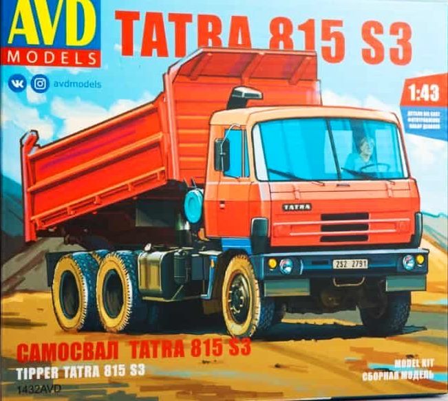 1432AVD AVD Models Автомобиль Tatra 815S3 самосвал 1/43