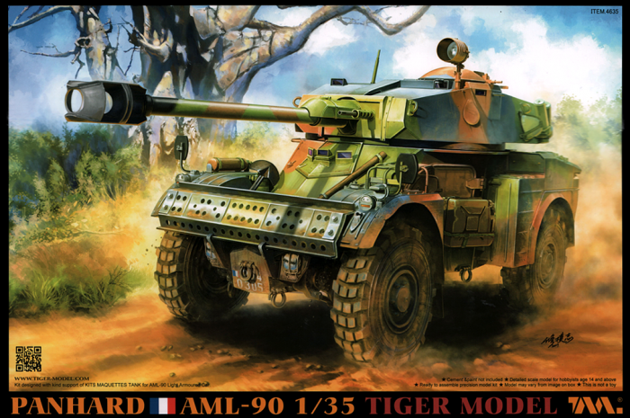 4635 Tiger Model Бронеавтомобиль PANHARD AML-90 1/35