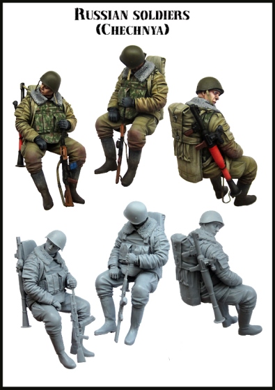 EM35126 Evolution Miniatures Российский солдат, Чеченская республика Масштаб 1/35