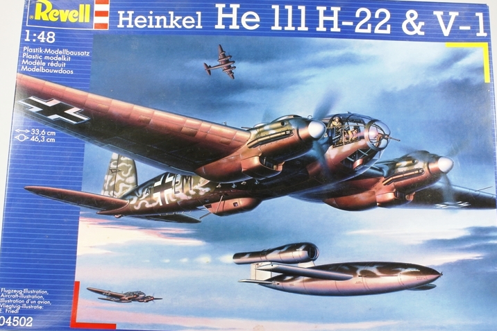 04502 Revell Heinkel Самолет HE 111 H22 & V-1 (+маска Eduard) 1/48