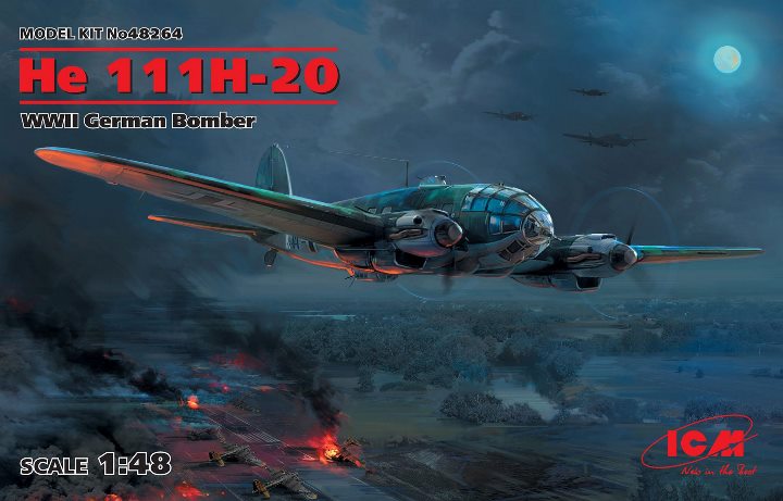 48264 ICM Германский бомбардировщик He 111H-20 1/48