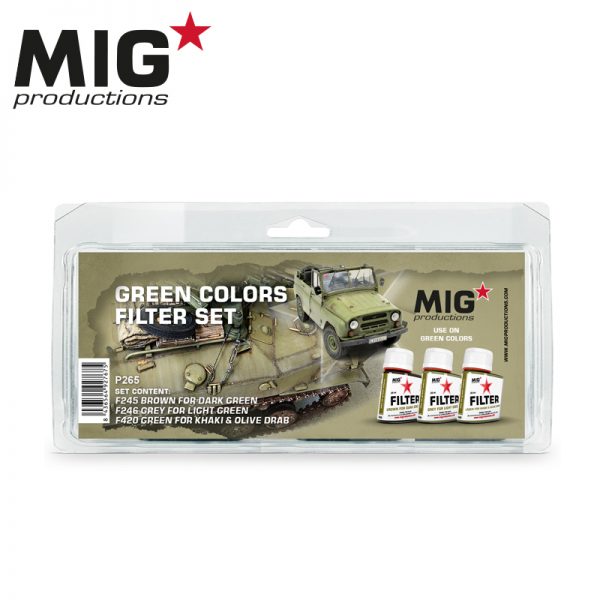P265 MiG productions Набор фильтров для зеленого (3 шт)