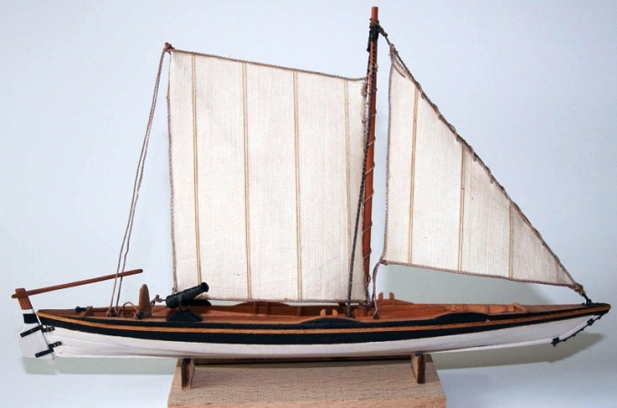 109 Wooden Кит Парусное судно Верейка Петра 1, 1704 год 1/35
