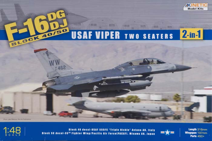 K48005 Kinetic Самолёт F-16DG/DJ Block 50 Fighting Falcon (USAF "Viper") Масштаб 1/48