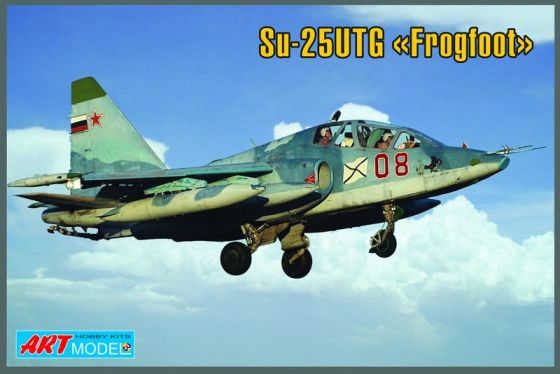 Сборная модель 7213 ART model Самолет SU-25UTG "Frogfoot" 