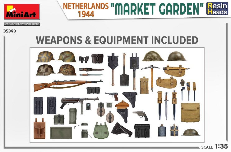 35393 MiniArt "Market Garden" Голландия 1944 г(смоляные головы) 1/35