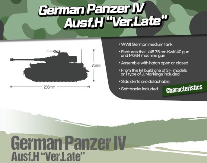 13528 Academy Танк Panzer IV Ausf. H (late) 1/35