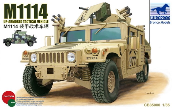CB35080 Bronco Models Бронеавтомобиль M1114 Up-Armored Tactical Vehicle 1/35