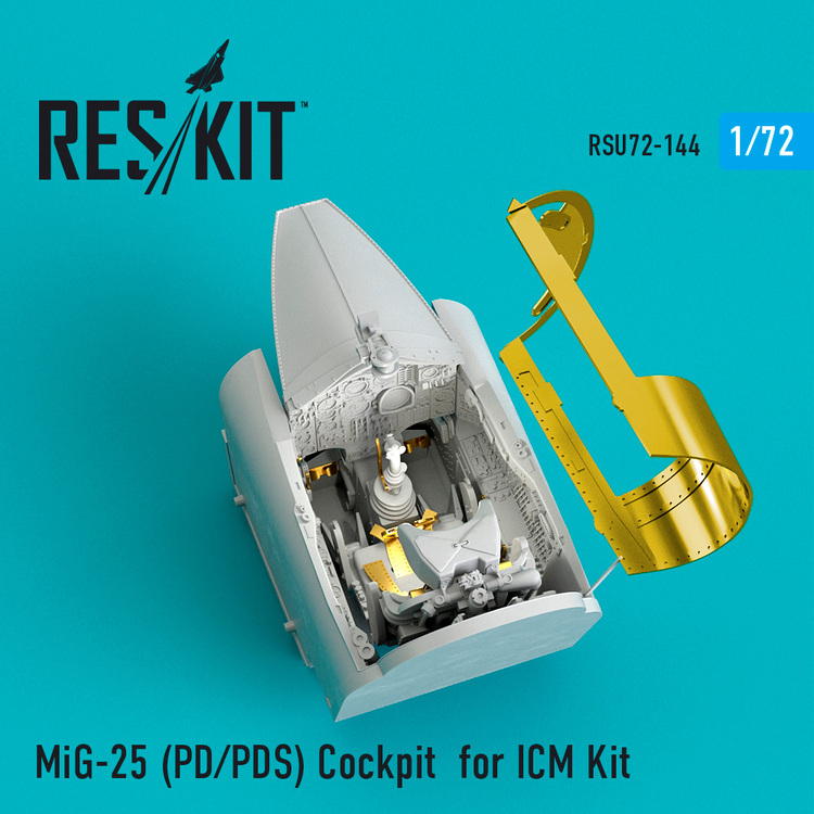 RSU72-0144 RESKIT MiG-25 (PD/PDS) Cockpit for ICM Kit 1/72