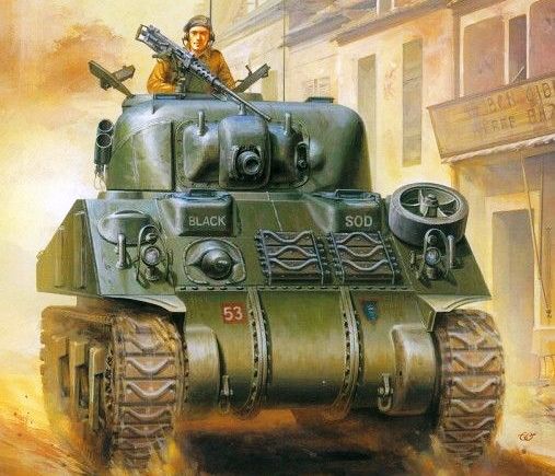 Сборная модель 35-016 Asuka Model Танк Sherman Medium Tank (V/M4A4)  
