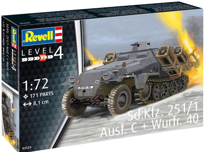 03324 Revell Бронетранспортёр Sd.Kfz. 251/1 Ausf. C + Wurfr. 40 1/72