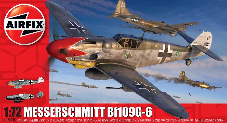 A02029b Airfix Самолет Messerschmitt Bf109G-6 1/72