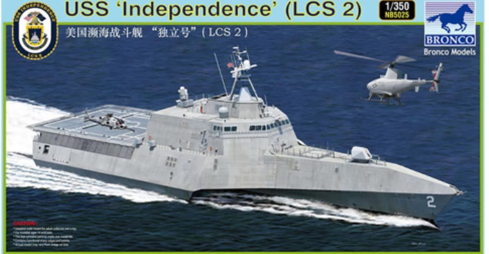 NB5025 Bronco Models Американский корабль USS "Independence" (LCS 2) 1/350