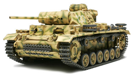 Сборная модель 32524 Tamiya Немецкий танк PANZERKAMPFWAGEN III Ausf.L В наборе металлическая, грунтованная рама