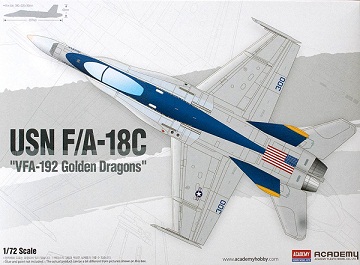 12564 Academy Самолет USN F/A-18C "VFA-192 Golden Dragons" 1/72