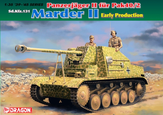 Сборная модель 6769 Dragon Panzerjager II fur Pak 40/2 Marder II (ранняя версия) 