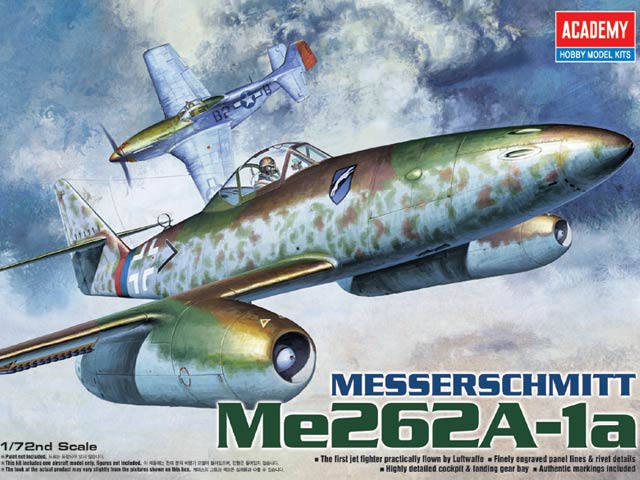Сборная модель 12410 Academy Немецкий самолет Me 262А-1а 