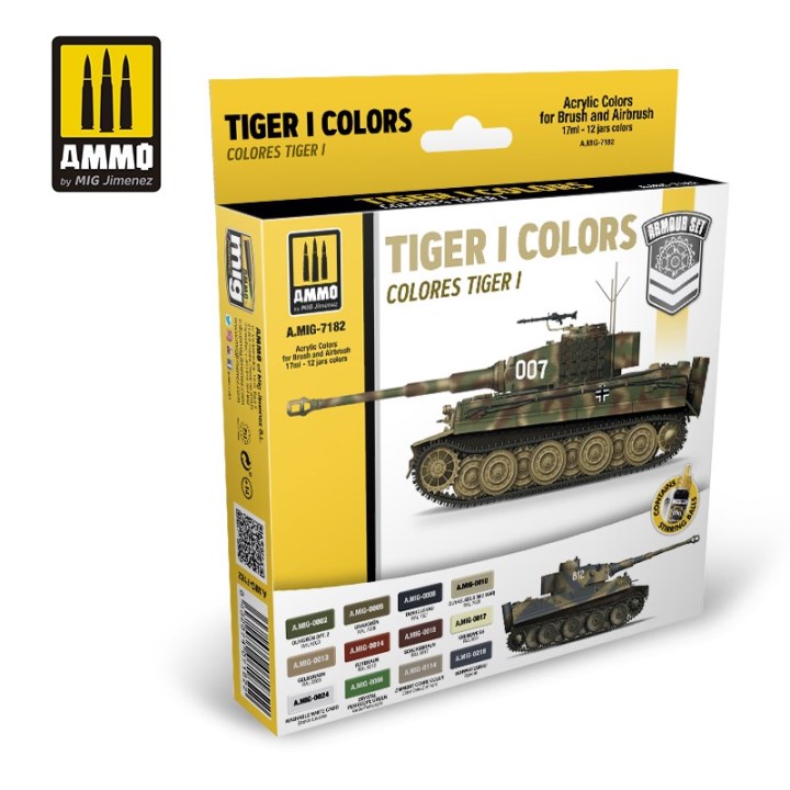 AMIG7182 AMMO MIG Набор акриловых красок "танк Тигр" (12 красок)