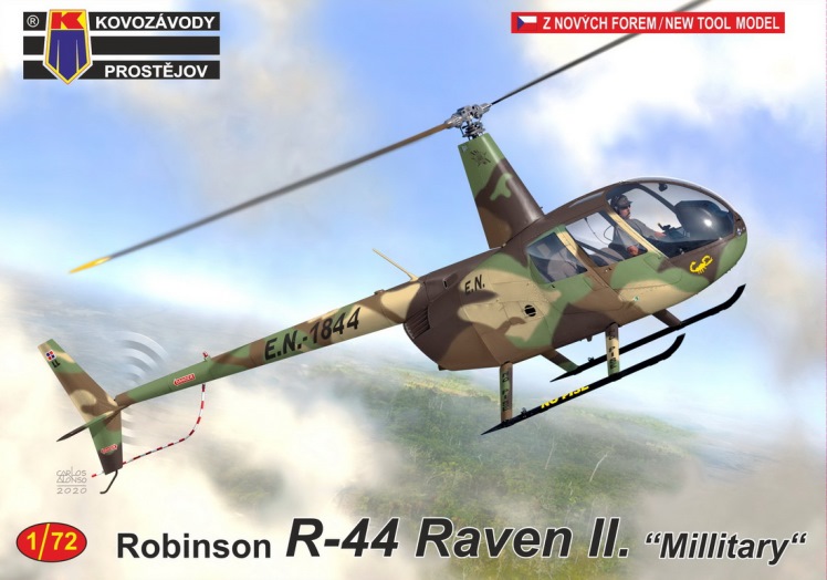 0216 Kovozavody Prostejov Вертолёт Robinson R-44 Raven II. "Millitary". 1/72