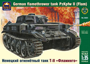 Сборная модель 35029 ARK Немецкий огнеметный танк ТII "Фламинго"  