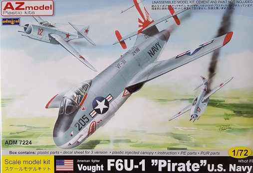 7224 AZmodel Vought F6U-1 Pirate 1/72