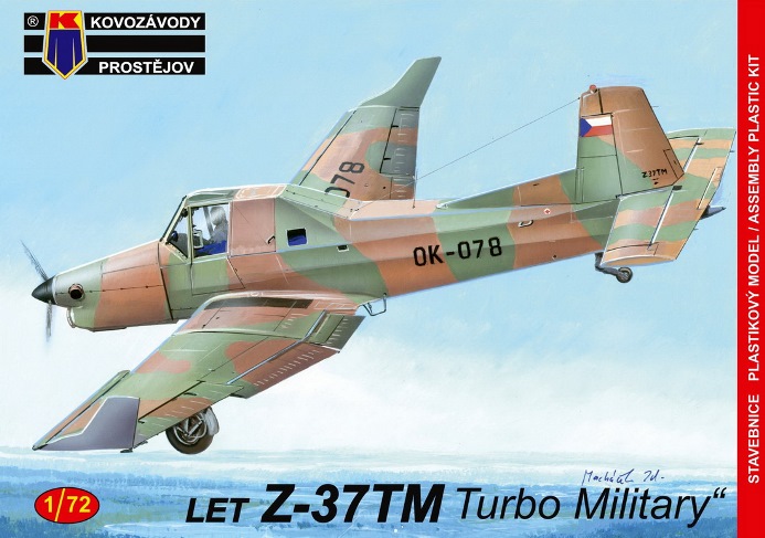 0146 Kovozavody Prostejov Самолёт Let Z-37TM "Turbo Military" 1/72